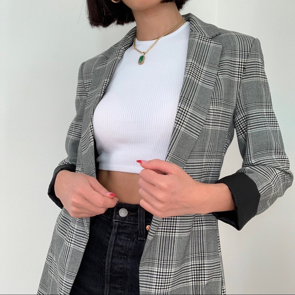 Plaid blazer from H&M